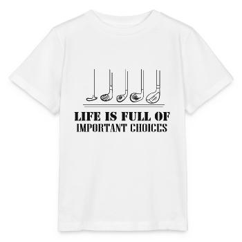 Golfschläger - Stanley/Stella Kinder T-Shirt MINI CREATOR  - Weiß - Vorne - Maike (125cm)