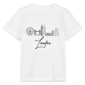 Londres - T-shirt bio MINI CREATOR Stanley/Stella Enfant - blanc - Devant - Maike (125cm)