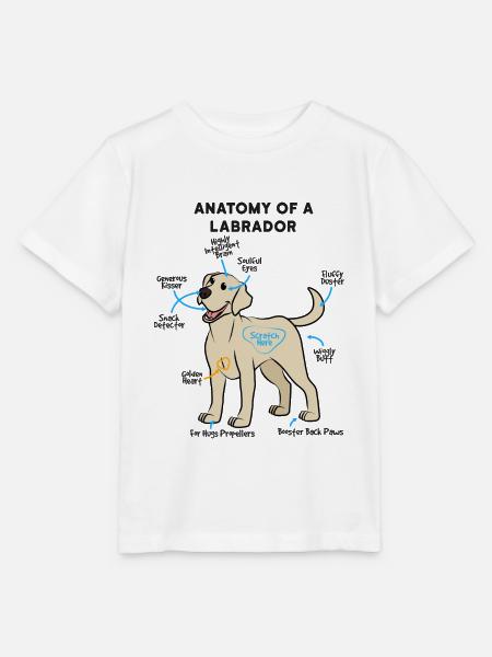 Anatomie Eines Labrador - Stanley/Stella Kinder T-Shirt MINI CREATOR - Weiß