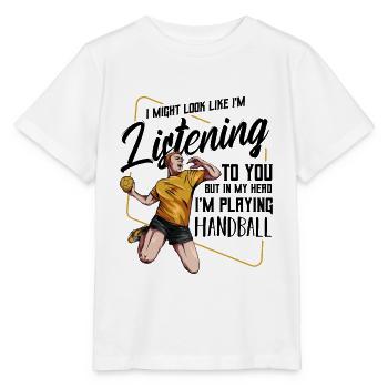 handball - T-shirt bio MINI CREATOR Stanley/Stella Enfant - blanc - Devant - Maike (125cm)