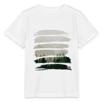 Forest strips - Stanley/Stella MINI CREATOR Kids’ T-Shirt - white - Front - Maike (125cm)