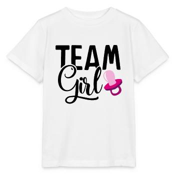 Team girls for expectant parents - Stanley/Stella MINI CREATOR Kids’ T-Shirt - white - Front - Maike (125cm)