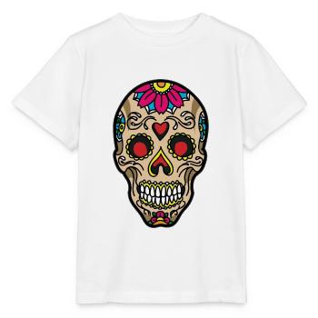 SUGAR SKULL TATTOO - Stanley/Stella MINI CREATOR Kids’ T-Shirt - white - Front - Maike (125cm)