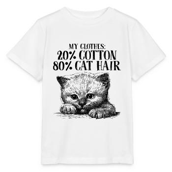 My Clothes 20 Percent Cotton 80 Percent Cat Hair - Stanley/Stella MINI CREATOR Kids’ T-Shirt - white - Front - Maike (125cm)