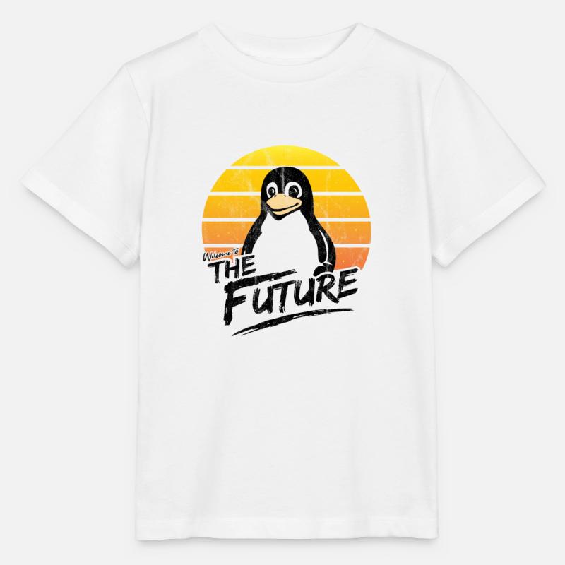 Admin Linux Welcome to the Future Computer Scientist - Stanley/Stella MINI CREATOR Kids’ T-Shirt - white