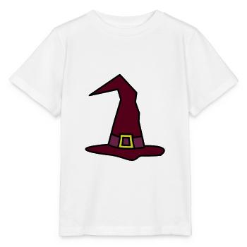 Halloween Witch Hat Witches Hat - Stanley/Stella MINI CREATOR Kids’ T-Shirt - white - Front - Maike (125cm)