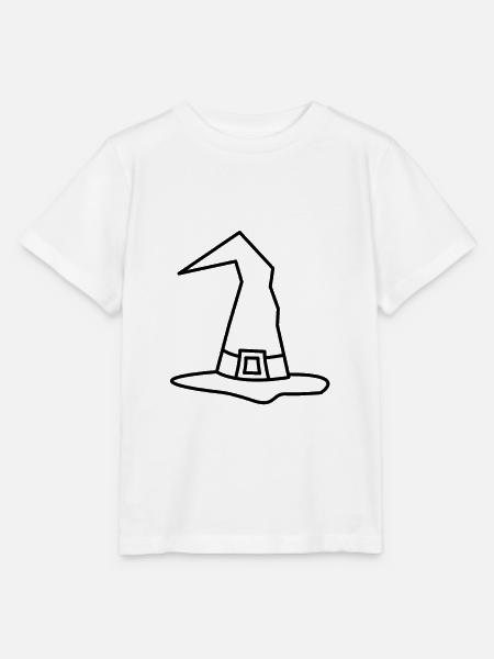 Halloween Hexenhut Witches Hat - Stanley/Stella Kinder T-Shirt MINI CREATOR  - Weiß