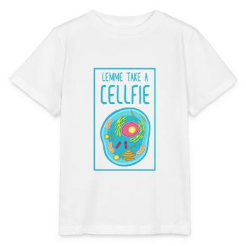Biologie Cellfie Biologische Zelle - Stanley/Stella Kinder T-Shirt MINI CREATOR  - Weiß - Vorne - Maike (125cm)