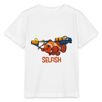 SELFISH CLOWNFISH Aquarium Gift For Divers - Stanley/Stella MINI CREATOR Kids’ T-Shirt - white - Front - Maike (125cm)