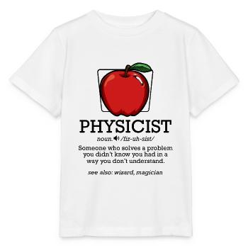 physicist - Stanley/Stella MINI CREATOR Kids’ T-Shirt - white - Front - Maike (125cm)