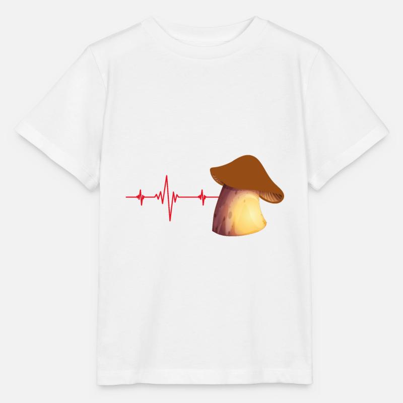Champignons champignons champignons champignons champignons champignons - T-shirt bio MINI CREATOR Stanley/Stella Enfant - blanc
