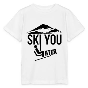 Ski you Later - Stanley/Stella Kinder T-Shirt MINI CREATOR  - Weiß - Vorne - Maike (125cm)