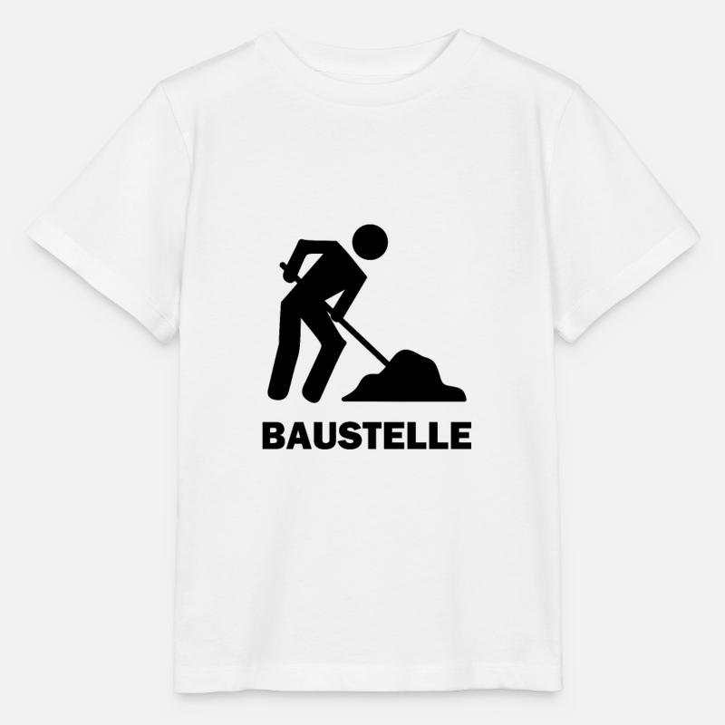 Bauarbeiter Baustelle - Stanley/Stella Kinder T-Shirt MINI CREATOR - Weiß
