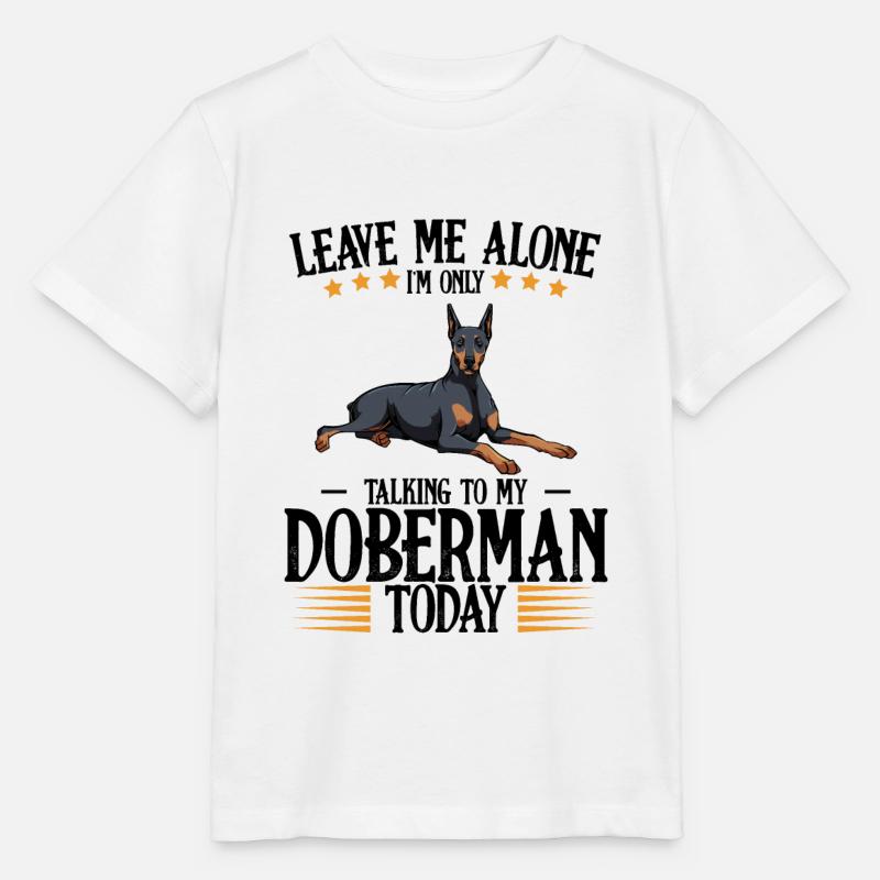 Dobermann - T-shirt bio MINI CREATOR Stanley/Stella Enfant - blanc
