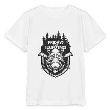 Fridays for Hunting - Stanley/Stella Kinder T-Shirt MINI CREATOR  - Weiß - Vorne - Maike (125cm)