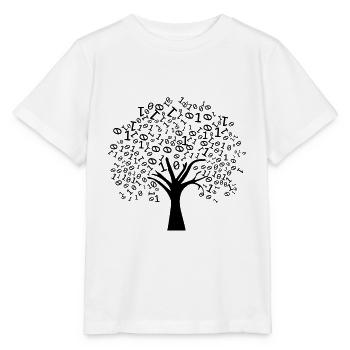 Programmeur Arbre binaire - T-shirt bio MINI CREATOR Stanley/Stella Enfant - blanc - Devant - Maike (125cm)