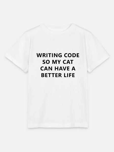 Programmier Schreibe Code Für Hund - Stanley/Stella Kinder T-Shirt MINI CREATOR - Weiß