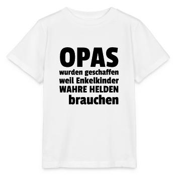 Opa Enkelkinder Helden - Stanley/Stella Kinder T-Shirt MINI CREATOR  - Weiß - Vorne - Maike (125cm)