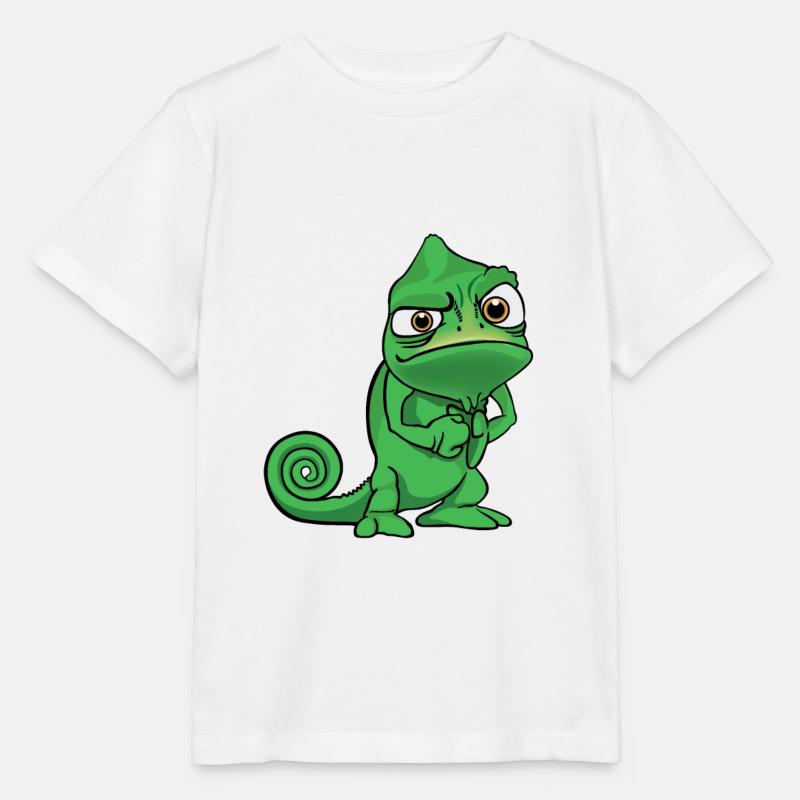 Comic Chamäleon Witzig Grimmig - Stanley/Stella Kinder T-Shirt MINI CREATOR - Weiß