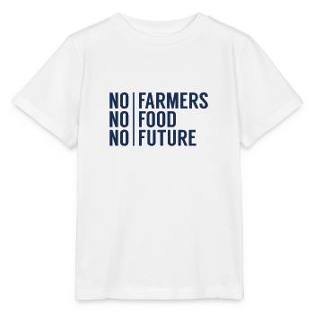No farmers No food No future - Stanley/Stella MINI CREATOR Kids’ T-Shirt - white - Front - Maike (125cm)
