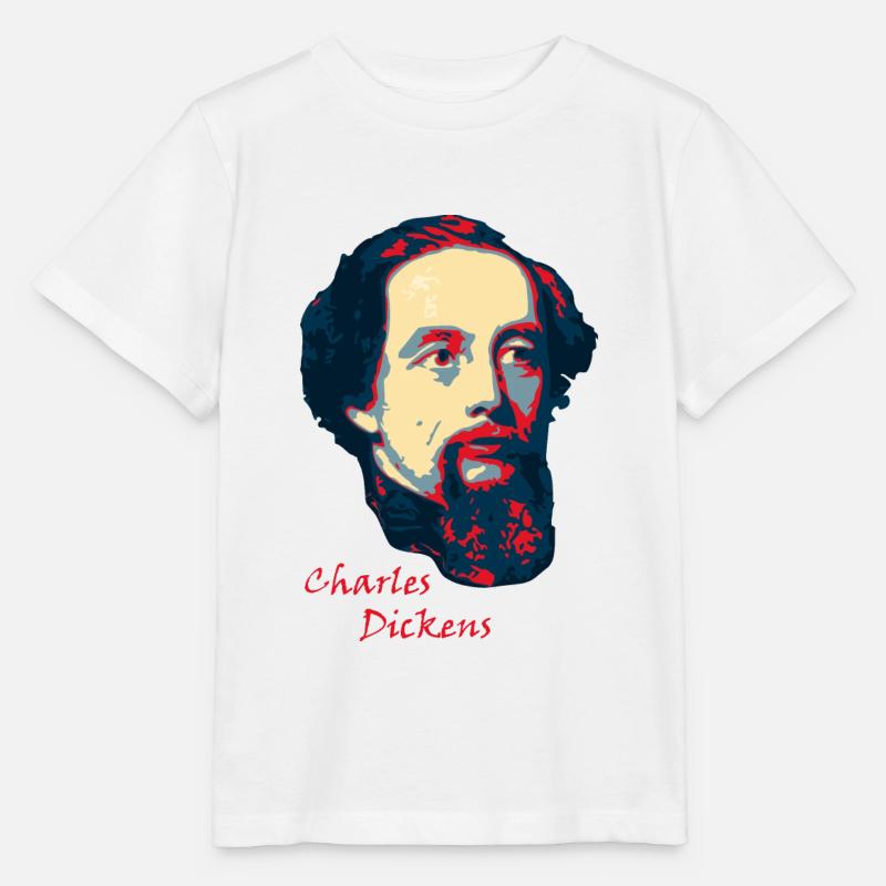 Charles Dickens - T-shirt bio MINI CREATOR Stanley/Stella Enfant - blanc