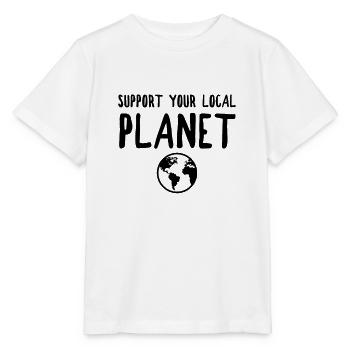 Soutenez votre planète locale - T-shirt bio MINI CREATOR Stanley/Stella Enfant - blanc - Devant - Maike (125cm)