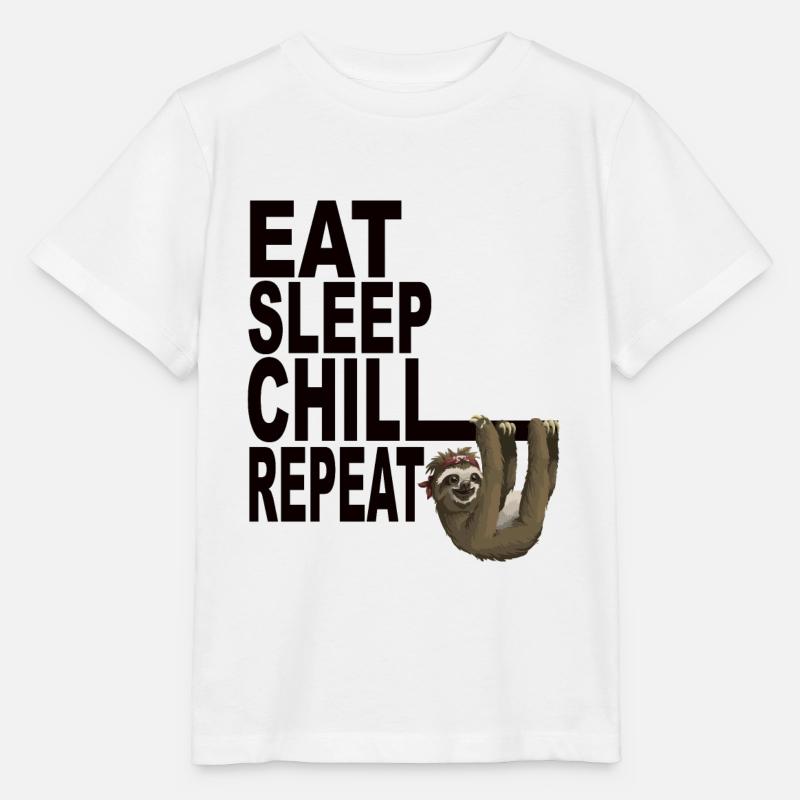 Sloth - Stanley/Stella MINI CREATOR Kids’ T-Shirt - white
