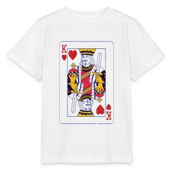 King Queen Card King Queen Kart Couple Love - Stanley/Stella MINI CREATOR Kids’ T-Shirt - white - Front - Maike (125cm)