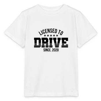 Test de conduite réussi permis de conduire cadeau 2020 - T-shirt bio MINI CREATOR Stanley/Stella Enfant - blanc - Devant - Maike (125cm)