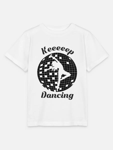 Tanz Weiter Tänzer - Stanley/Stella Kinder T-Shirt MINI CREATOR - Weiß