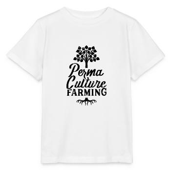 Horticulture en permaculture - T-shirt bio MINI CREATOR Stanley/Stella Enfant - blanc - Devant - Maike (125cm)