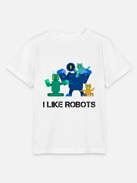 Robots - Stanley/Stella Kinder T-Shirt MINI CREATOR - Weiß