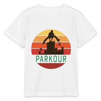 Parkour Sport Freerunning Retro - T-shirt bio MINI CREATOR Stanley/Stella Enfant - blanc - Devant - Maike (125cm)