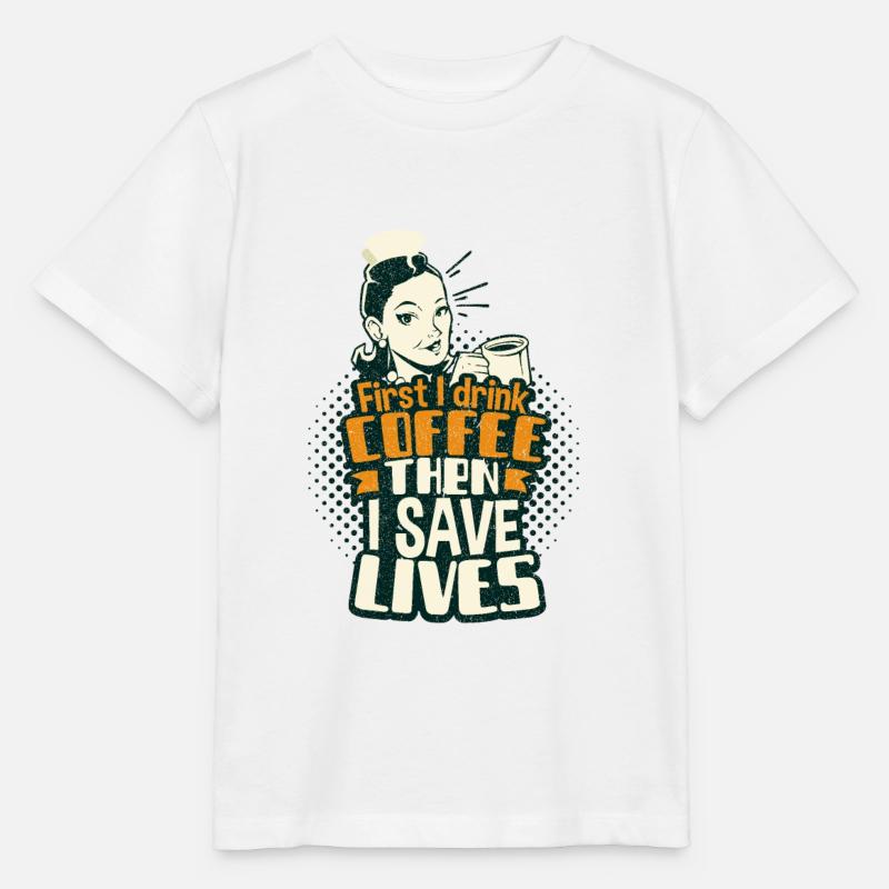 infirmière - T-shirt bio MINI CREATOR Stanley/Stella Enfant - blanc