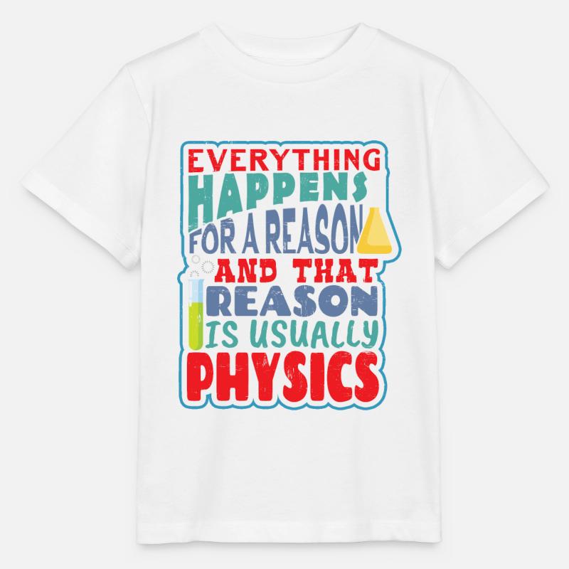 professeur de physique - T-shirt bio MINI CREATOR Stanley/Stella Enfant - blanc