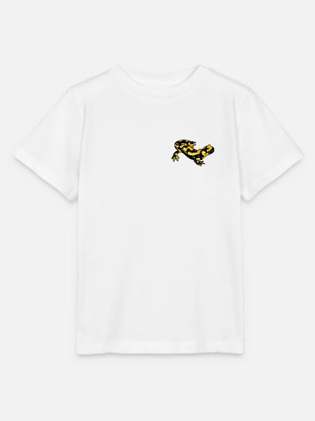 Feuersalamander Logo Echte Salamander Feuermolch - Stanley/Stella Kinder T-Shirt MINI CREATOR - Weiß