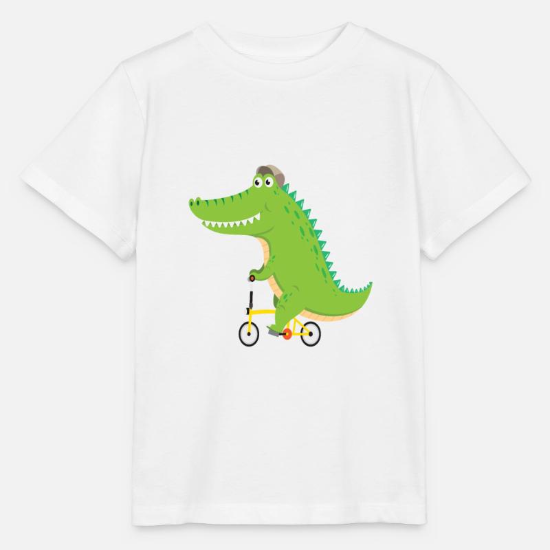 Krokodil - Stanley/Stella Kinder T-Shirt MINI CREATOR - Weiß