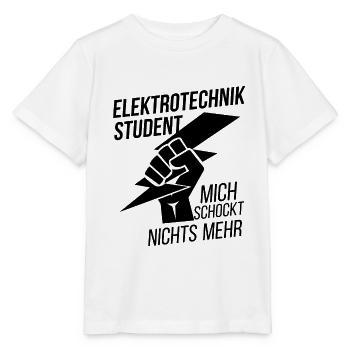 Elektrotechnik Student - Stanley/Stella Kinder T-Shirt MINI CREATOR  - Weiß - Vorne - Maike (125cm)