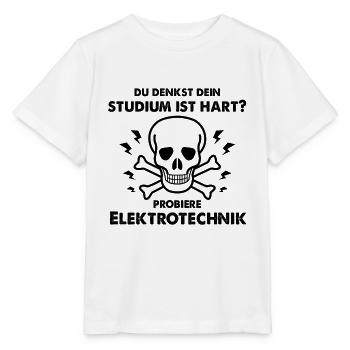 Elektrotechnik Studium - Stanley/Stella Kinder T-Shirt MINI CREATOR  - Weiß - Vorne - Maike (125cm)