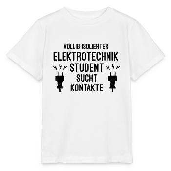 Elektrotechnik Student - Stanley/Stella Kinder T-Shirt MINI CREATOR  - Weiß - Vorne - Maike (125cm)