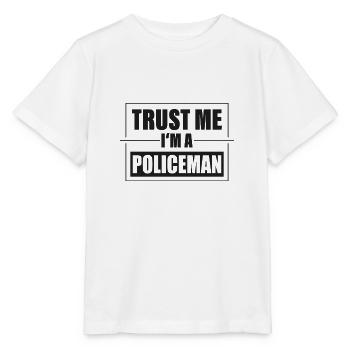 Officier de police - T-shirt bio MINI CREATOR Stanley/Stella Enfant - blanc - Devant - Maike (125cm)