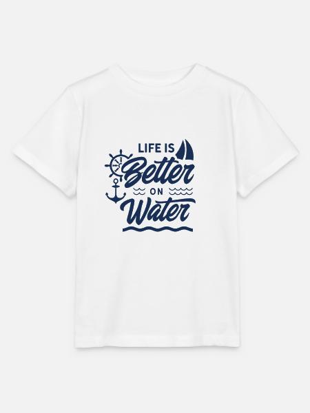 Segelboot - Stanley/Stella Kinder T-Shirt MINI CREATOR - Weiß