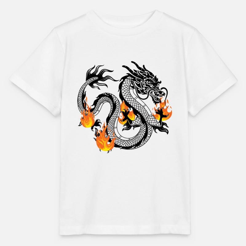 Dragon Dragons Conception dragon - T-shirt bio MINI CREATOR Stanley/Stella Enfant - blanc