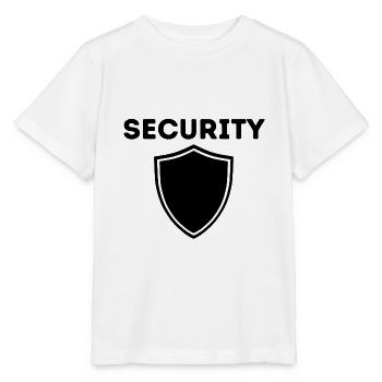 Security Sicherheitsdienst Bodyguard - Stanley/Stella Kinder T-Shirt MINI CREATOR  - Weiß - Vorne - Maike (125cm)
