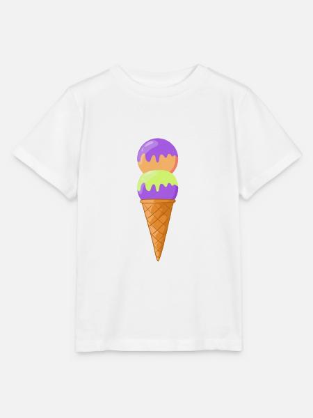 Eiswaffel 8 - Stanley/Stella Kinder T-Shirt MINI CREATOR  - Weiß