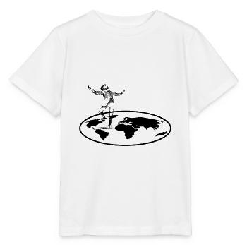 Terre plate - T-shirt bio MINI CREATOR Stanley/Stella Enfant - blanc - Devant - Maike (125cm)