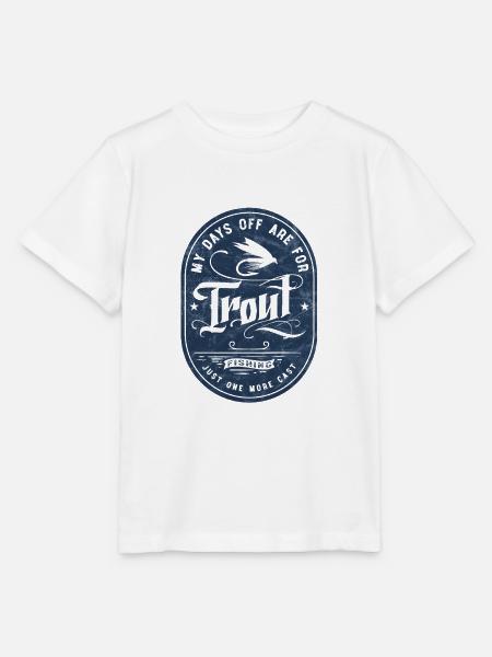 Fliegenfischer Flugangler Fliegenfischen Geschenk - Stanley/Stella Kinder T-Shirt MINI CREATOR  - Weiß