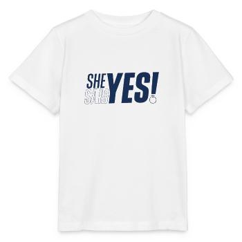 She said engagement engagement - Stanley/Stella MINI CREATOR Kids’ T-Shirt - white - Front - Maike (125cm)