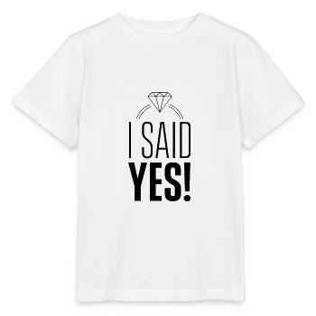 J'ai dit fiançailles - T-shirt bio MINI CREATOR Stanley/Stella Enfant - blanc - Devant - Maike (125cm)