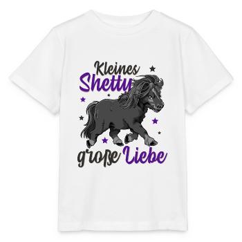 Little Shetty Dear Rider Riding Horse Pony - T-shirt bio MINI CREATOR Stanley/Stella Enfant - blanc - Devant - Maike (125cm)